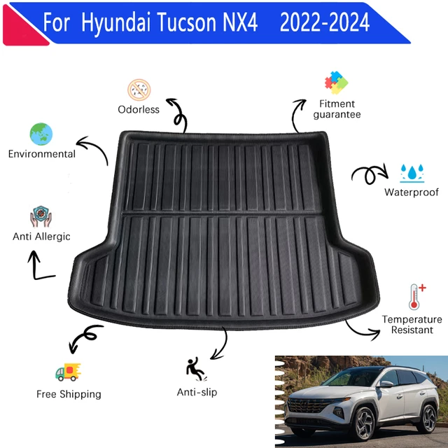 High Quality Leather Car Trunk Mat For Hyundai Tucson NX4 2021 2022 2023  Cargo Liner Boot Carpets Pad Cover Interior Accessories - AliExpress