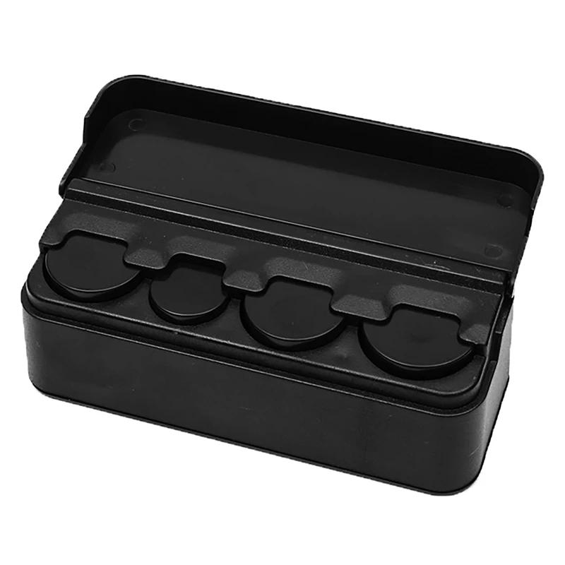 1Pcs Plastic On-board Car coin box Euro Coin Dispenser Storage Tidying Auto Coins Purse Wallet Holders Home Storage Box 2
