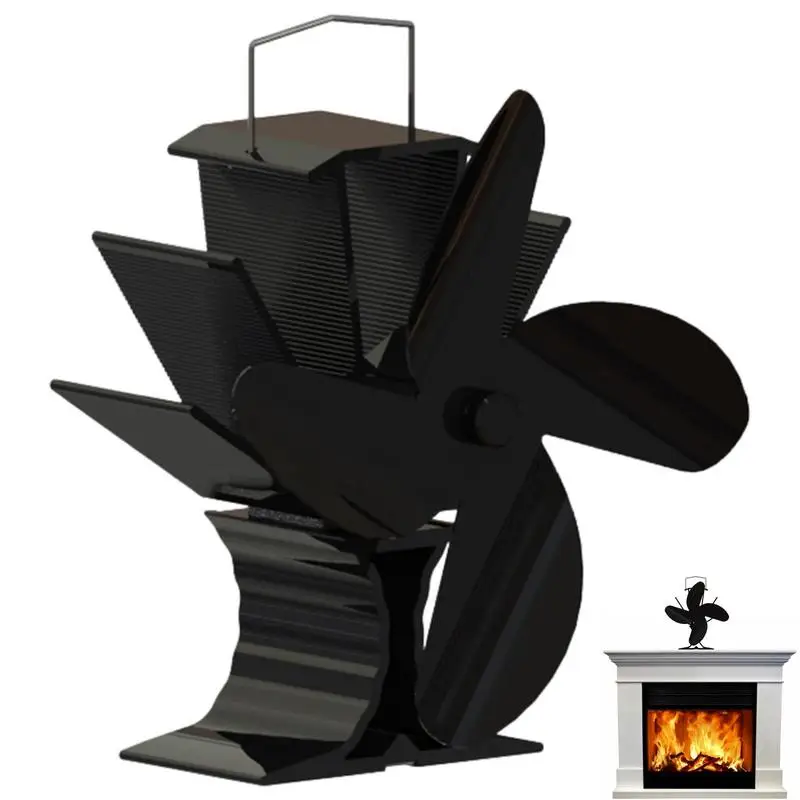 Heat Powered Stove Fan Stove Top Fan With Designed Silent Operation  Thermoelectric Fans For Wood Burning Stove/Pellet/Log Burner - AliExpress