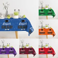 220x130cm Graduation Party Decorations Disposable Tablecloth 2025 Graduation Decors Congrats Grad Party Table Cover Supplies 2