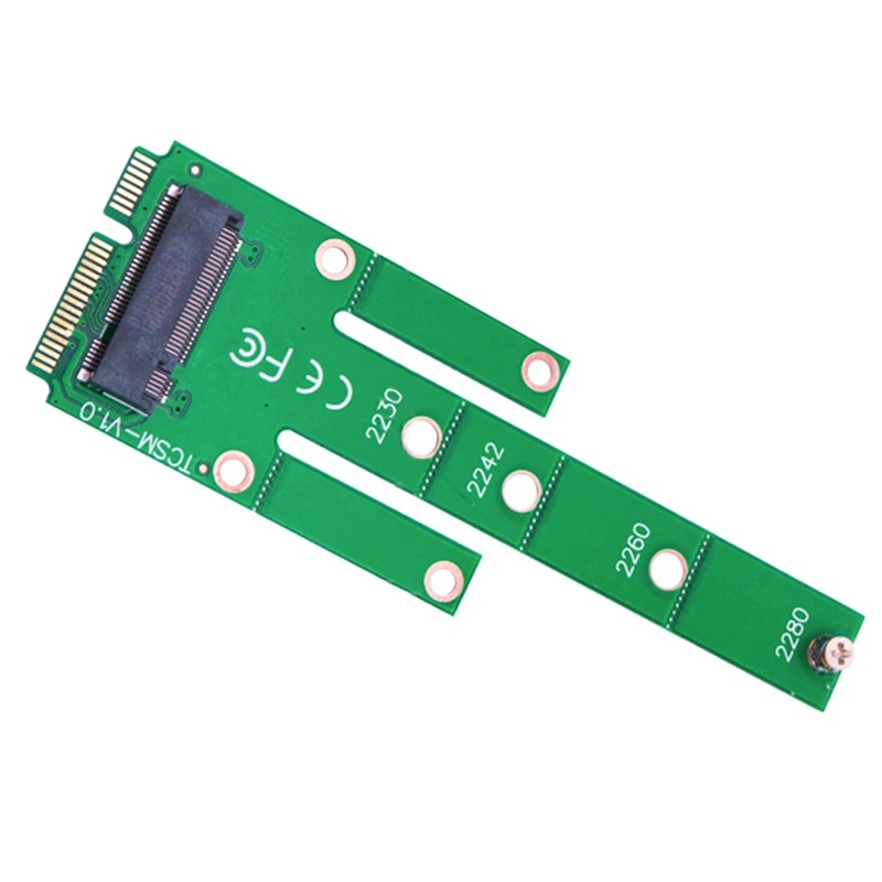 MSATA SSD-M.2 NGFF SSD 솔리드 스테이트 드라이브 어댑터 카드, M.2 NGFF 변환 카드, 1 개