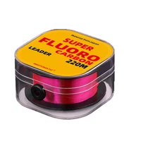 220M Fluorocarbon Coating Fishing Line  Carbon Fiber Monofilament Leader Line Carp Fishing Sinking Line 1