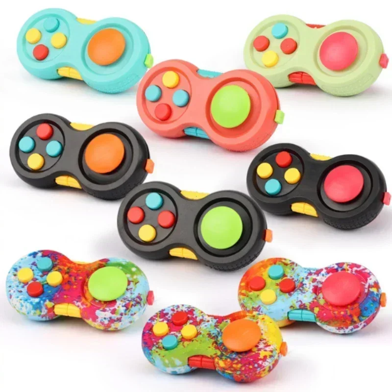 New Premium Quality Fidget Controller Pad Game Focus Toys Smooth ABS Plastic Stress Relief Squeeze Fun Hand Hot Interactive Gift