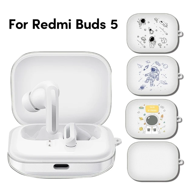  for XiaoMi Redmi Buds 5(2023 Release) New Protective Cover with  Ring,Funny Creative Ghost Pattern Design Silicone Earphone Case for Redmi  Buds 5 (Clear) : Electronics