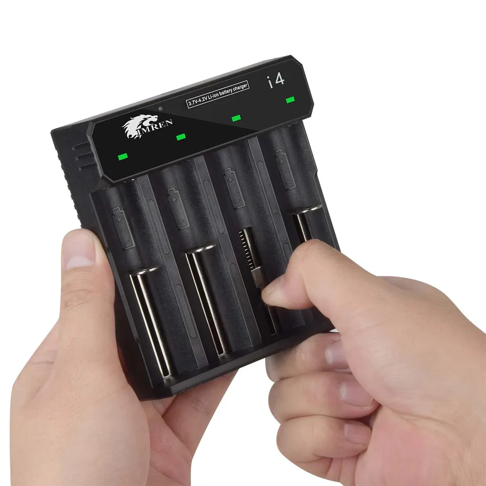 IMREN I4 Universal Rechargeable Battery USB Charger