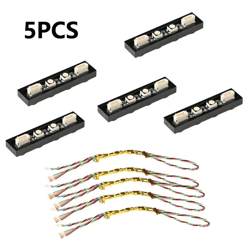 6pcs 1*3 Dot LED Remote Control of Lights Colorful Accessories Classic Brick Education Light-Emitting Building Blocks Kid