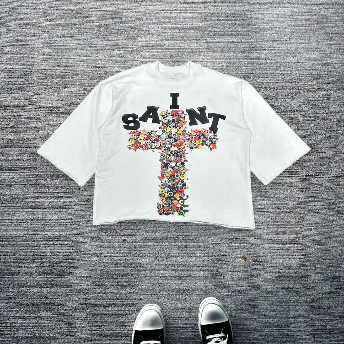 Y2K Brown Three Quarter Sleeve Tops New Harajuku Retro Cross