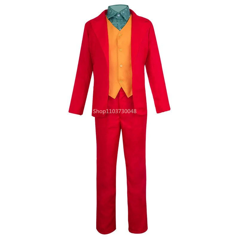 Red Men Suits Smart Casual Single Breasted Slim Fit Peak Lapel Blazer with Vest Pants High Quality 3 Piece Halloween Costume