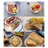 1 Piece Grilled Sandwich Maker Bread Toast Breakfast Machine Non-Stick Aluminum Flip Pan Kitchen Tool 1
