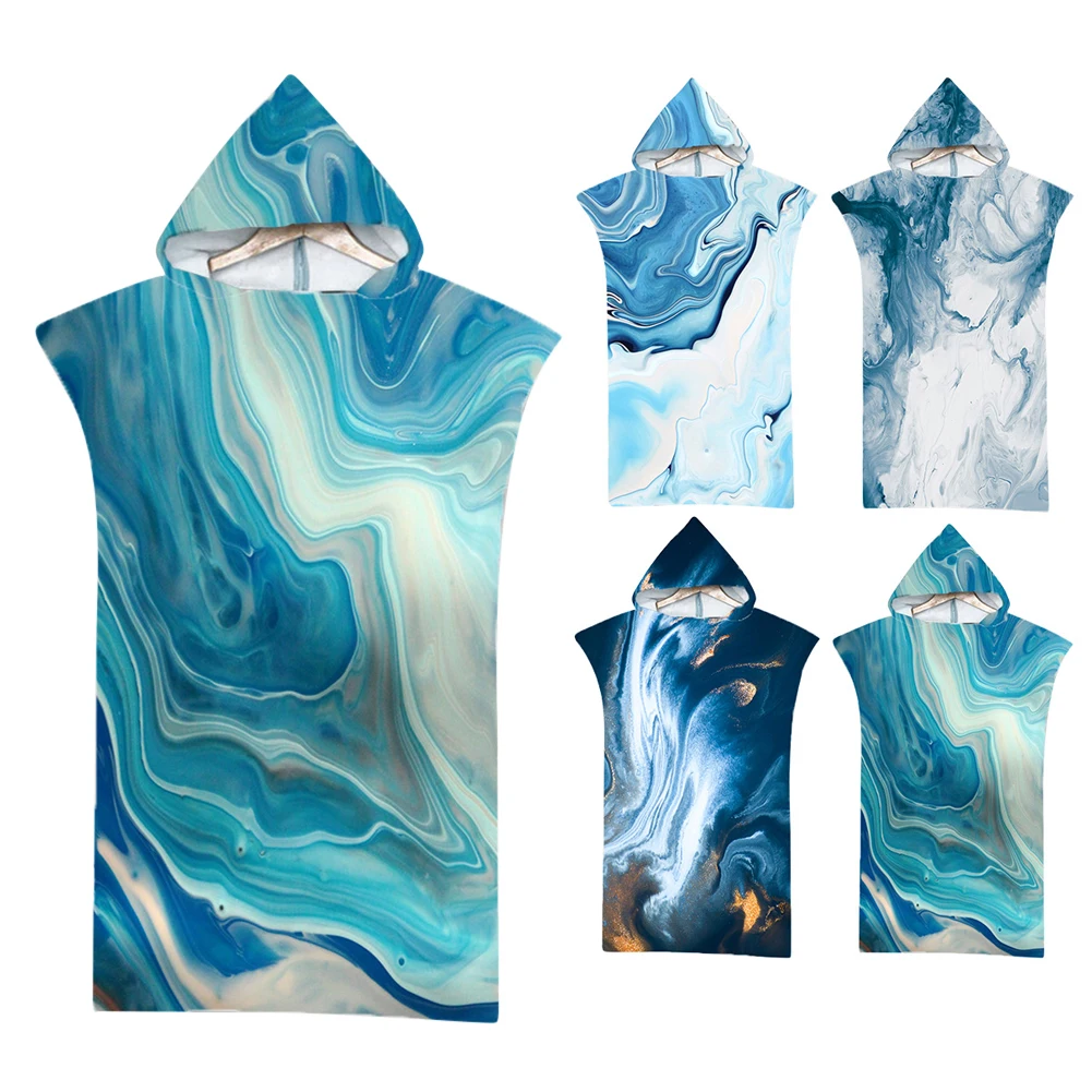 Microfiber Fabric Adult Bath Towels Beach Towel Bathrobe Cloaks Hooded