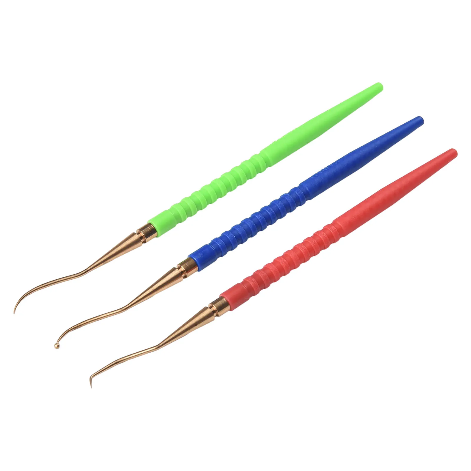 O-Ring Remover 3Pcs Regulator Repair Tool Set O Ring Remover Handle and Brass Pick Hooks Upgrade Your Diving Gear