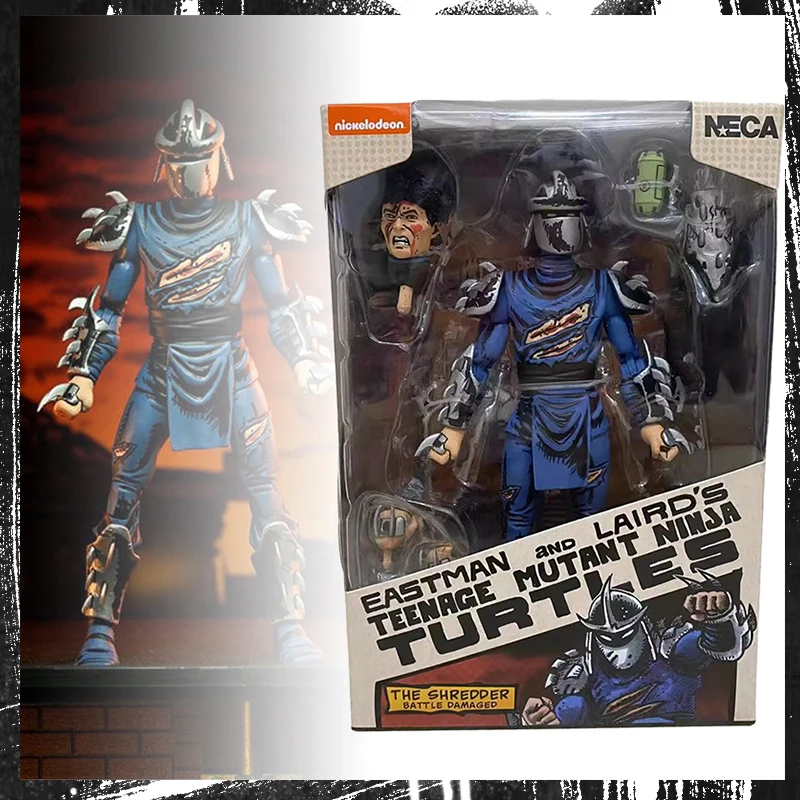 

Original NECA 54289 Ninja Turtles Anime Figure Shredder Battle Damaged Action Figurine Moveable Toy Collectible Birthday Gift