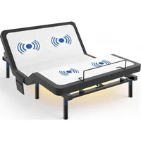 Adjustable Bed Frame Base Queen, Ergonomic Bed Improve Sleep Quality- Zero Gravity Massage Remote with Memory- USB Ports, 1