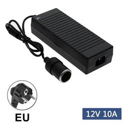 Universal Car Power Adapter - 12V 10A AC to DC Converter (EU)