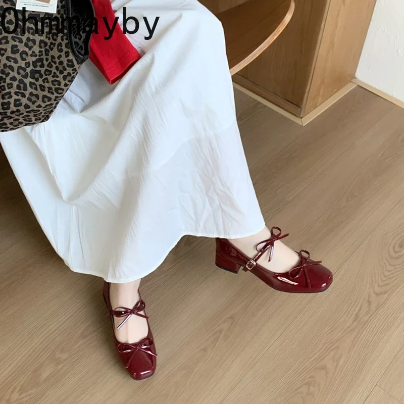 2025 Spring Autumn Women Mary Jane Shoes Fashion Butterfly