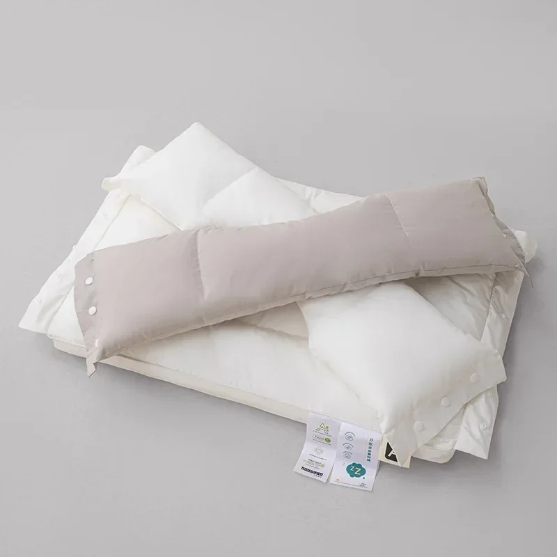 1 Pcs All Cotton Detachable Traction Pillows Multi Use Neck Protection Beauty Pillow Single Core Household Adult Oblong Pillow 4