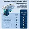 Smart Toilet with Built-in Tank & Bidet Auto Open/Close Foot Sensor Flush Dryer Heated Seat Soft Close Elongated 3