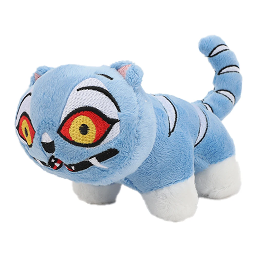 14cm Anime Kpop Demon Hunters Tiger Plush Toys Cute Blue Tiger