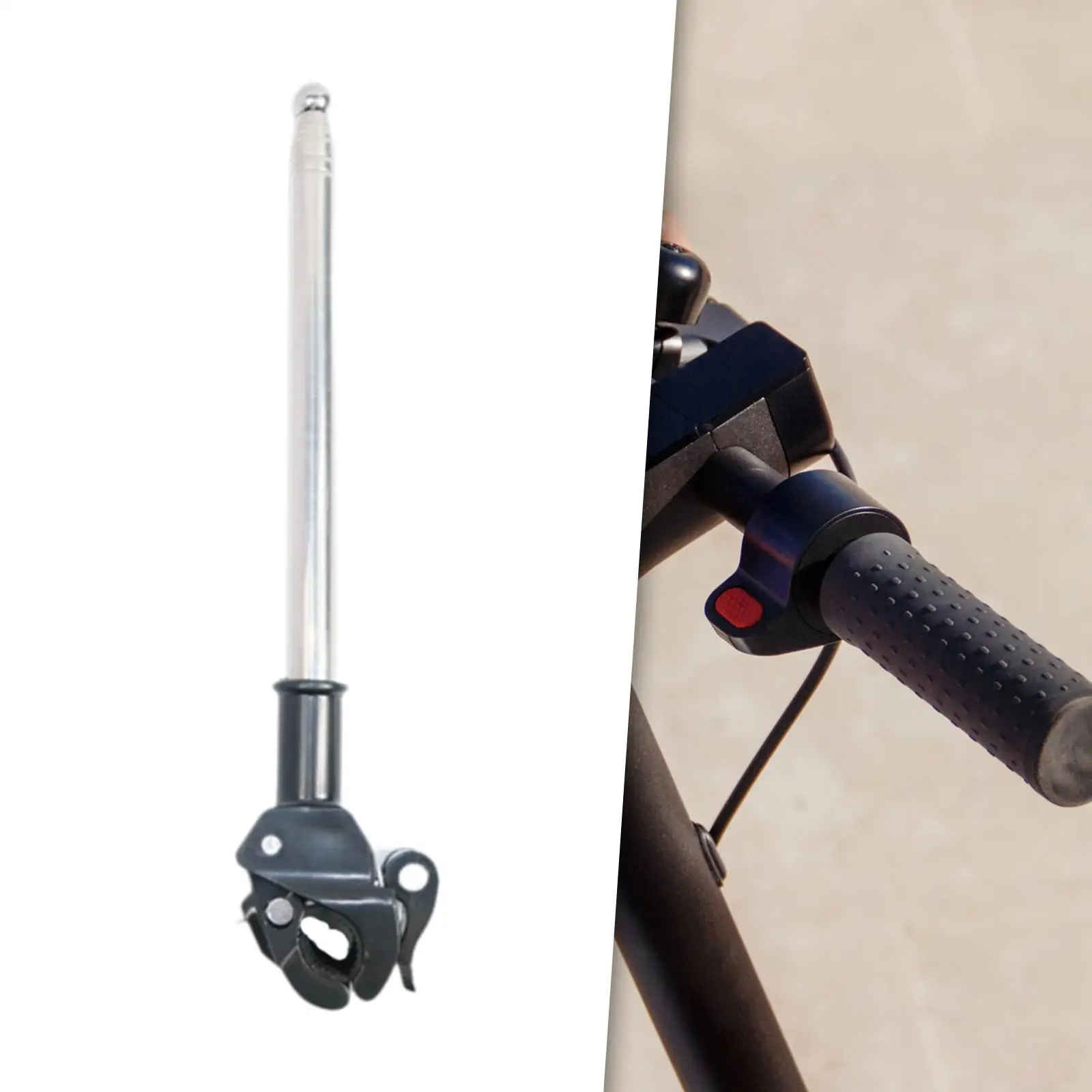 Motorcycle Flagpole Stand Bike Flagstaff Versatile Universal 1.3M Metal Heavy-duty Outdoor Flag Pole Bracket for Boat Vehicle