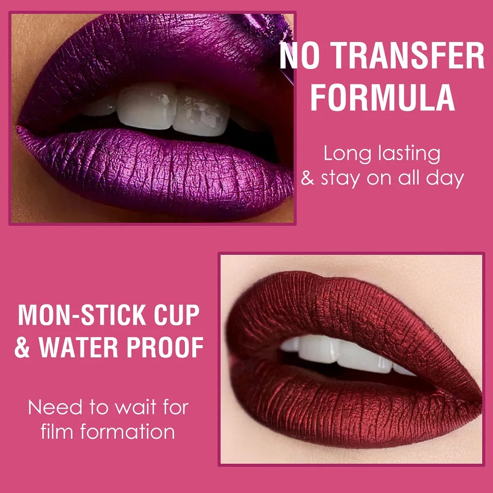 15-Color Glitter Liquid Lipstick Set 4
