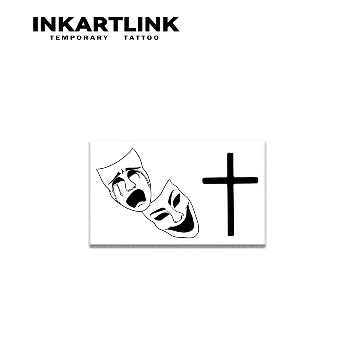 Clown Cross  Temporary Tattoo,Lasts To 15 Days New Technology Magic Waterproof Semi Permanent Sticker. 3