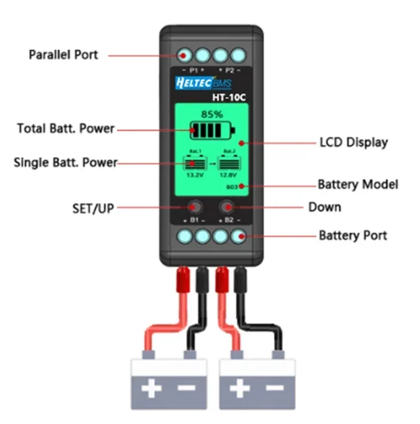 12V Lead Acid Battery Cell balancer for 24V 36V 48V System equalizer Solar Charg