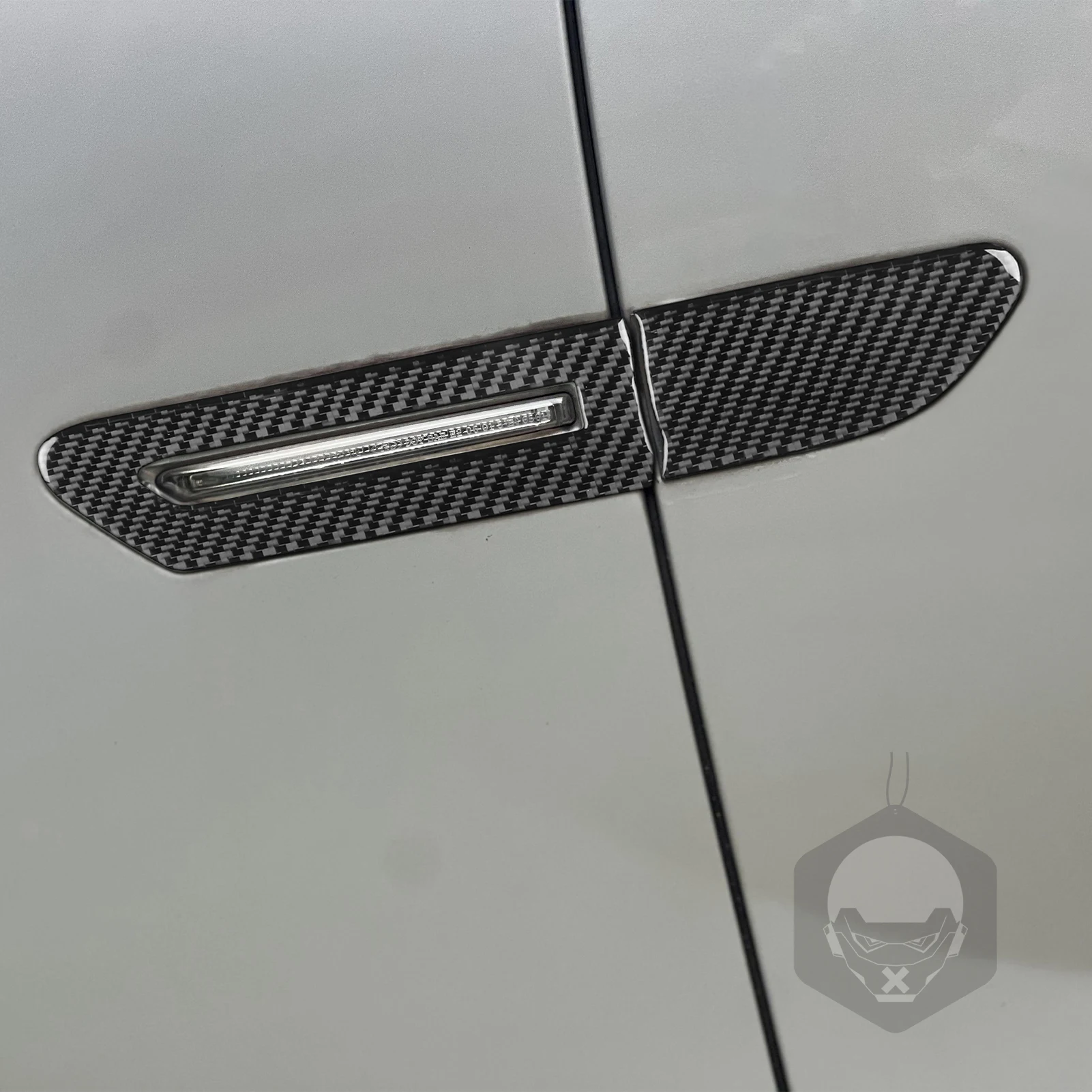 BMW 7 시리즈 F01 2009-2014 리얼 카본 파이버 스티커 사이드 펜더 방향지시등 패널 자동차 액세서리 외장 장식