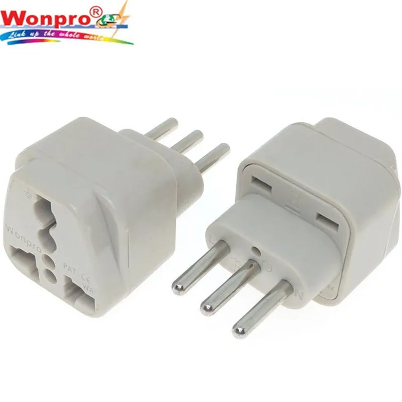 Wonpro Universal Adapter L Type Universal Socket Italian Plug