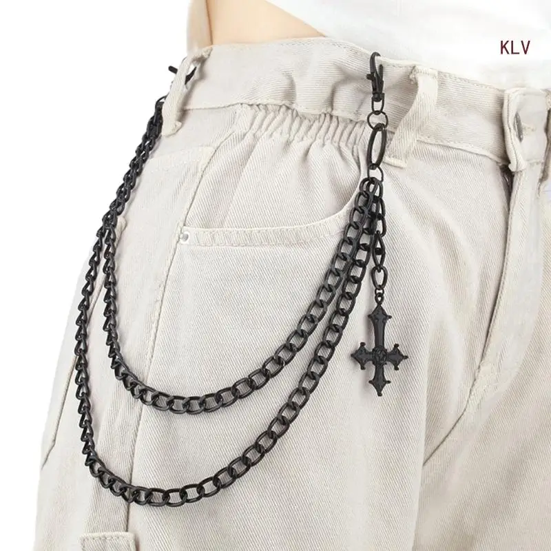 

Pants Chain with Hollowed Wallet Chain Adult Jeans Pocket Chain Hiphop Rock Chain for Fashion Enthusiasts