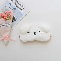 Lightweight Eye Mask Sleep Patch Cute Animal Blindfold Cartoon Dog Plush Rabbit 2