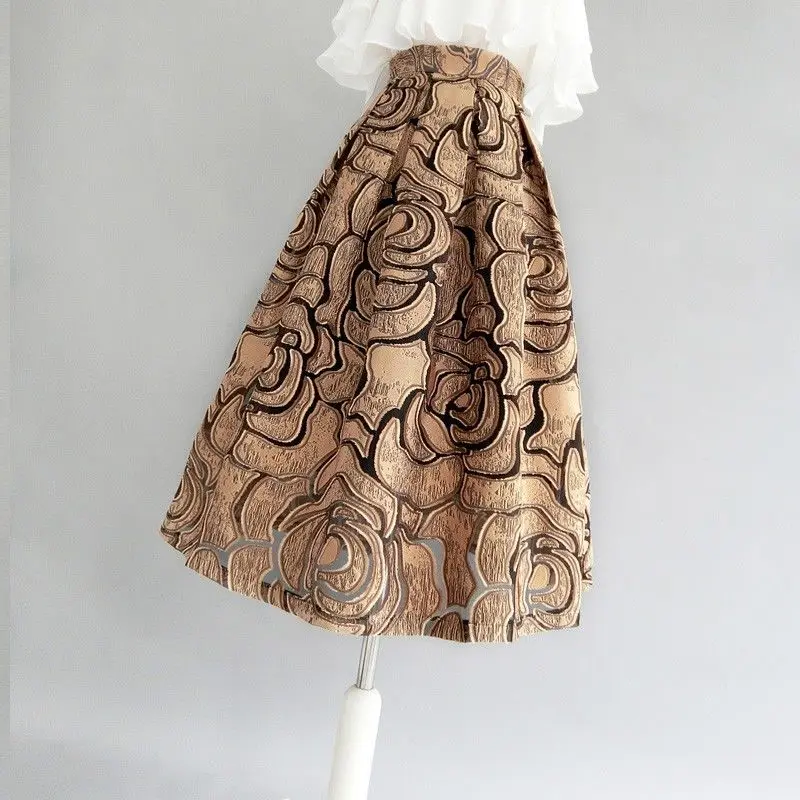 

Spring and Autumn Halfbody Skirt 2023 Special Women Skirt Summer Retro Halfbody Fluffy Skirt Pocket Halfbody Skirt Female Tops