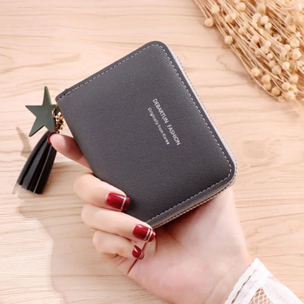 [COURONNE] Flanner Mini-half Wallet BK / 韓国発 COURONNE] Flanner Mini-half Wallet