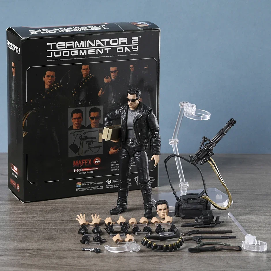 Mafex-terminator 2、判断日T-800、no.199、t2 ver。アクション