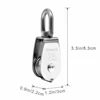 2pcs M25 Single Pulley Block Mini Rope Pulley in Stainless Steel 25mm Pulley Roller Flagpole Pulley Loading 150kg 2