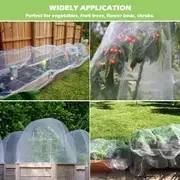 ultra fine mesh garden netting pest   mosquito protection for patio vegetables fruits flowers white pe material details 7