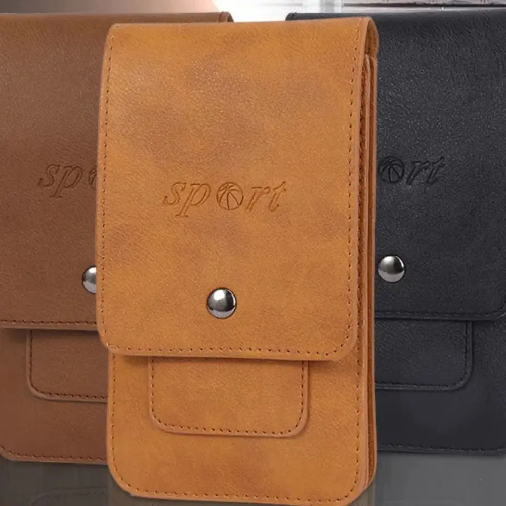 Spacious Universal Mobile Phone Holster with Metal Buckle and Belt Clip