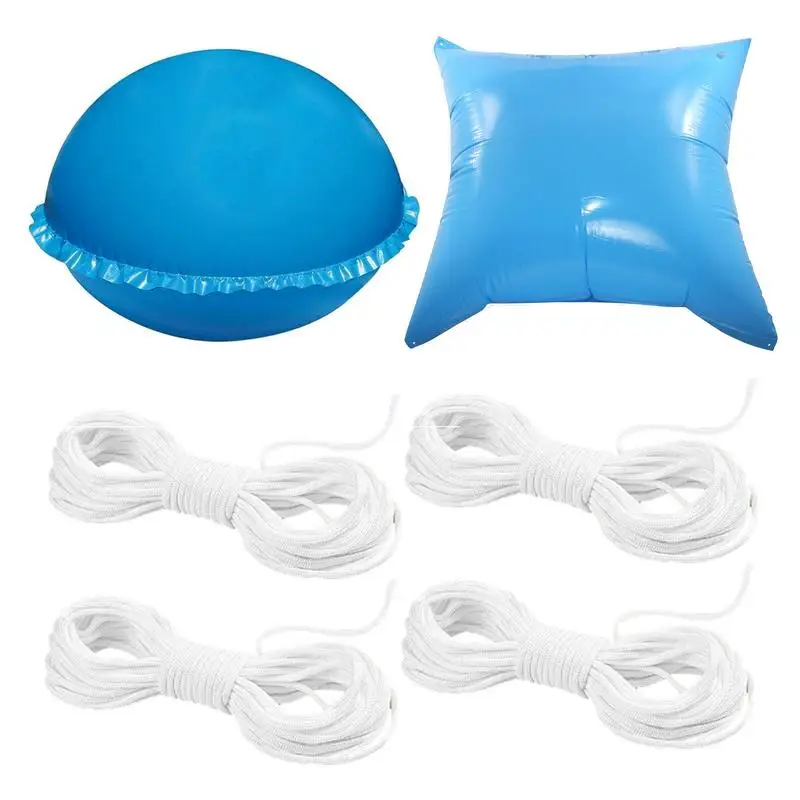 

120cm Swimming Pool Winter Pillow Blue Durable Swimming Pool Cover Inflatable Cushion Pillow Floating Leaf Proof Pools Prevent