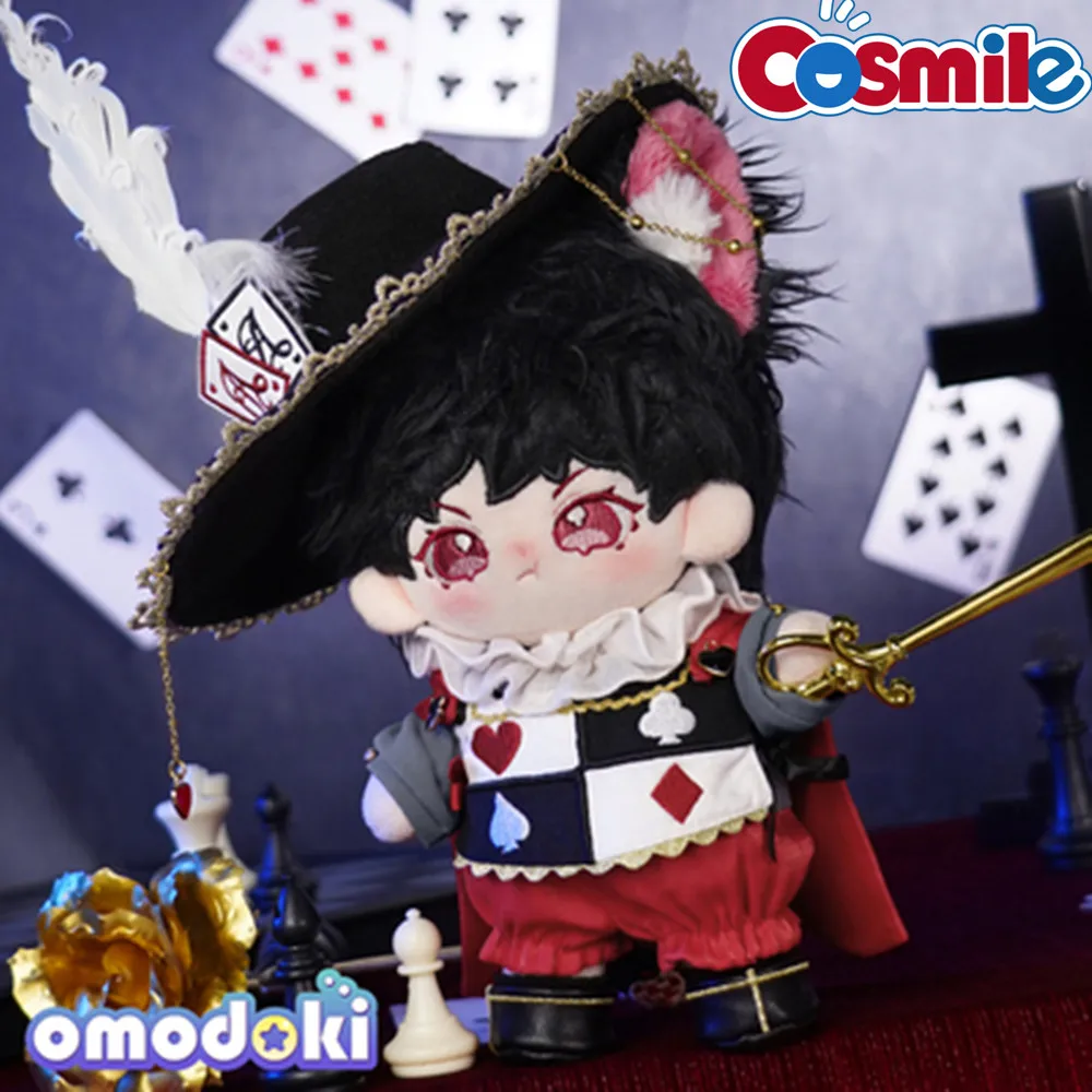 

Cosmile Handsome Cool Poker Clothes Hat Outfit Suit For 20cm Kpop Doll Cosplay Toy Acc Cute Props C OM