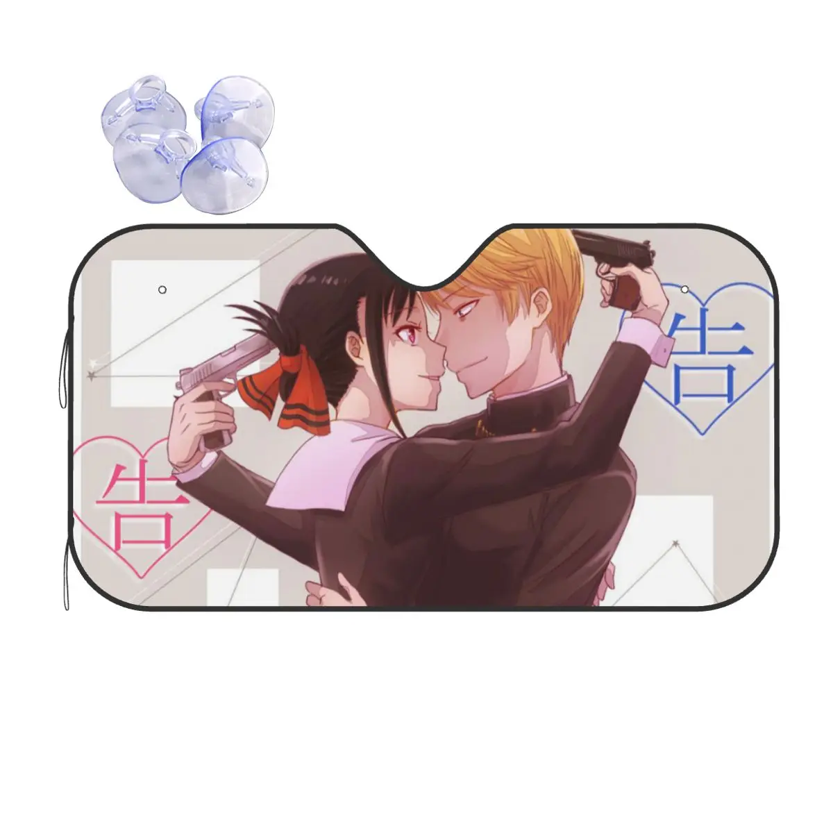 

Kaguya Sama Wa Kokurasetai Love Is War Sunshade Windscreen Cover Front Block Window Car Sunshade Blinds Sun Shade Protect