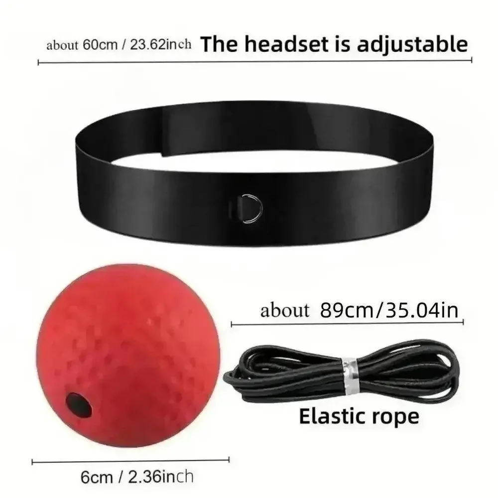 Boxing Magic Ball Reflex Speed Training With Headband Punching Balls Hand Eye Coordination Fitness Martial Arts Gym Muay Thai
