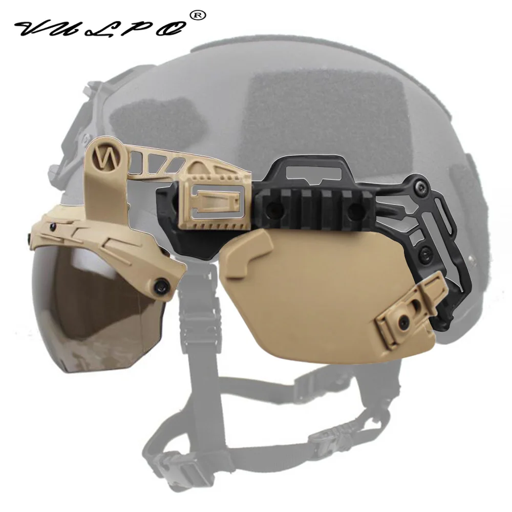 

VULPO Wendy EX Helmet 3.0 Rail Mount & Compatible 3.0 Rail Goggles And Ear Protection For Airsoft Wendy Helmet Accessories