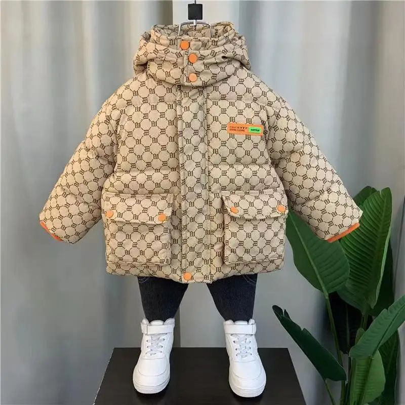 Kids Boys Cotton Clothes Winter Clothing Children's Thickened Cotton Clothes