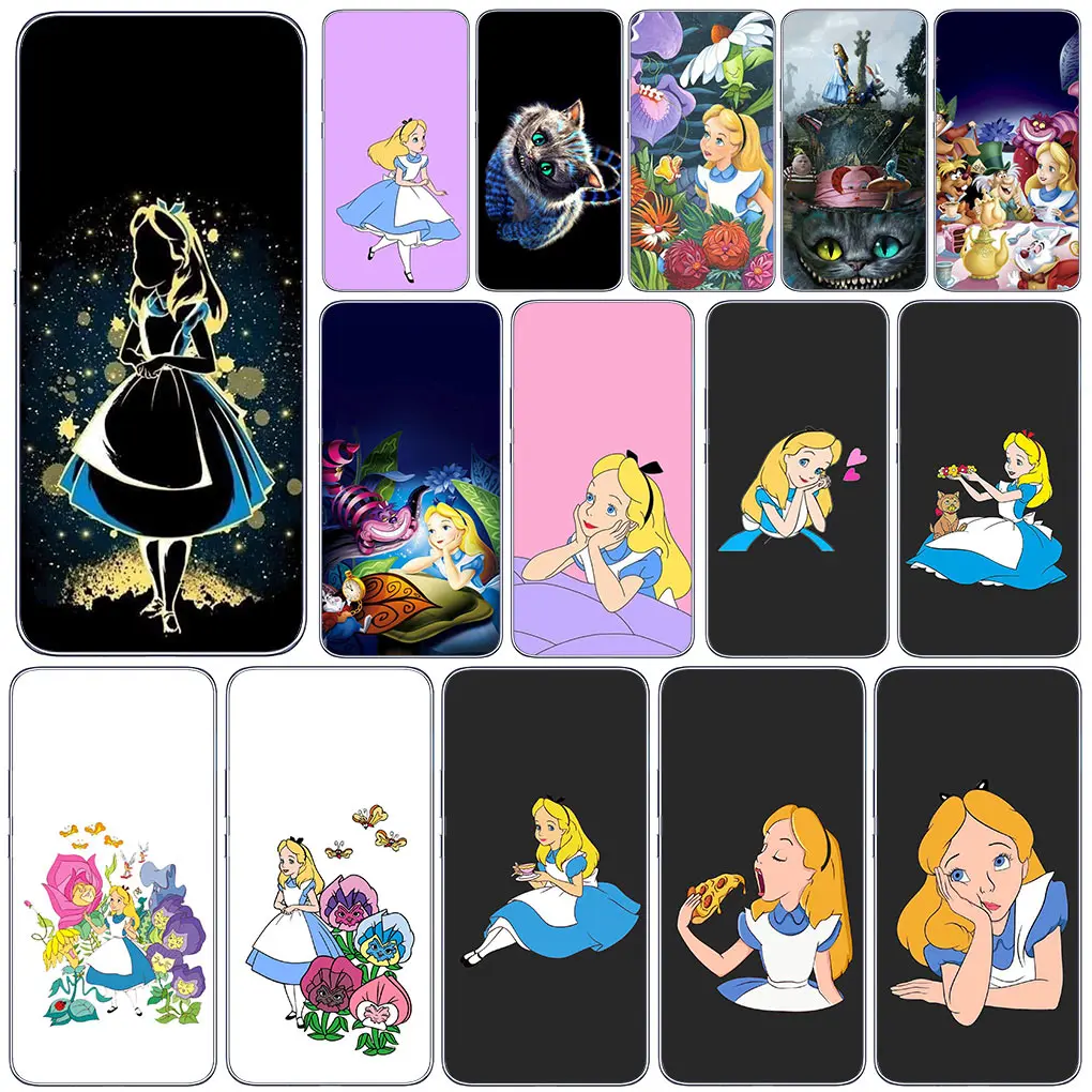 Cat Alice Nel Paese Delle Meraviglie Custodia Per Motorola Moto One G8 G7 Play Action Fusion Plus Power Vision Zoom Hyper Macro Cover Case