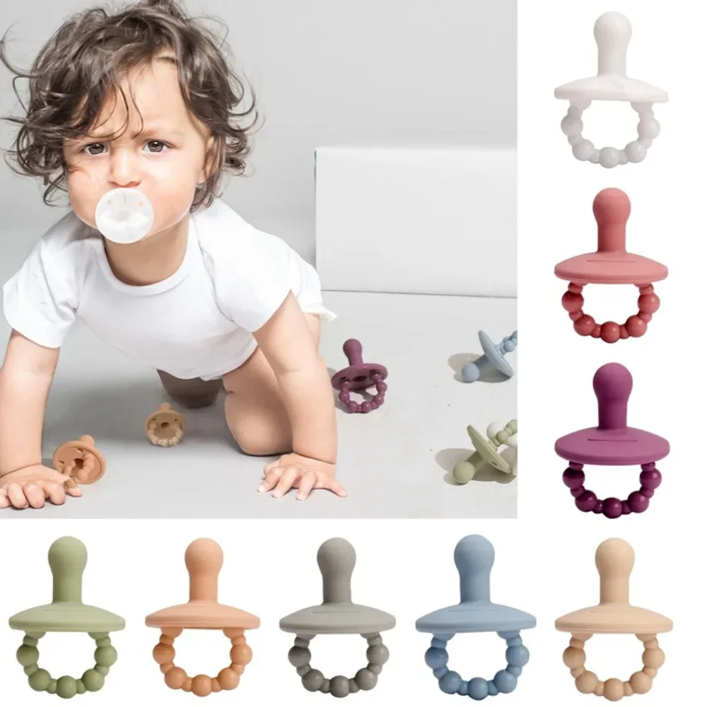 Silicone Pacifier Baby Silicone Nipple Bpa Free Food Grade Baby Teether Grade Accessories Chewable Nurs Teething Toys