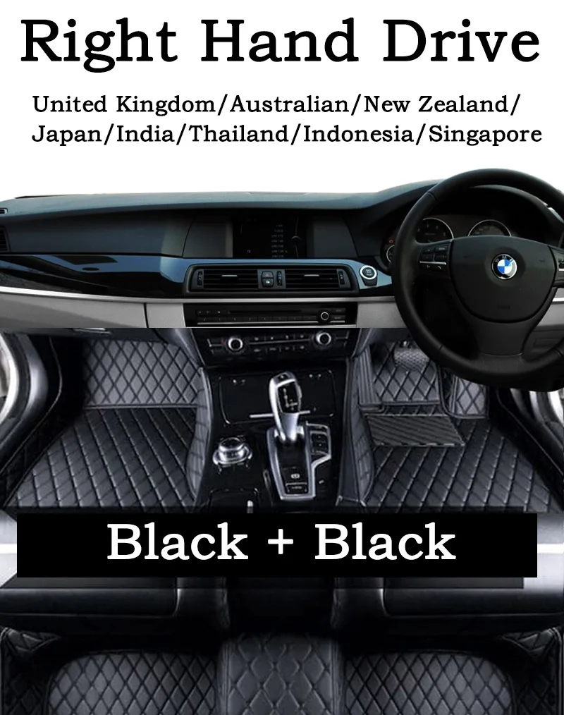Tappetino Auto In Velours Premium Per Conducente – Compatibile Con Mercedes GLC C253 (dal 2016) – Colore Blu, Spessore 7 Mm