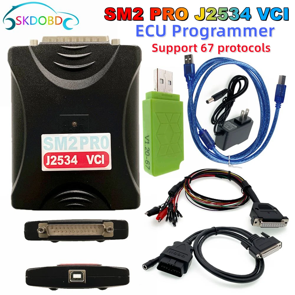 Top SM2PRO ECU Programmer Read&Write Tool SM2 PRO J2534 VCI EEPROM ...