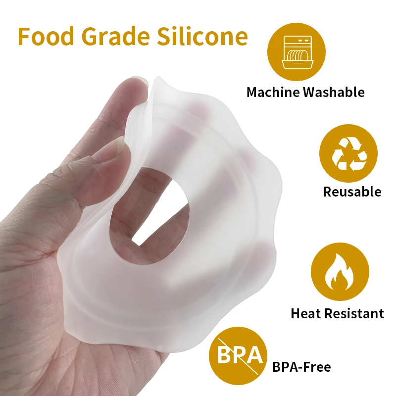 New Design BPA Free Silicone Flange Pad Breast Pump Accessories Compatible for 8-8.5cm Diameter of Flange Suitable for speCtra