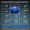 SZBOX Fanless Cooling MINI PC Twin Lake N150 Windows 11 Pro DDR4 NVME SSD WIFI 6 BT 5.2 Dual Lan 1000M Desk Office Mini Pc 2