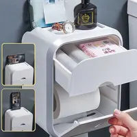 Wall mounted waterproof toilet paper storage box bathroom shower rack storage rack bathroom rack tissue box 2