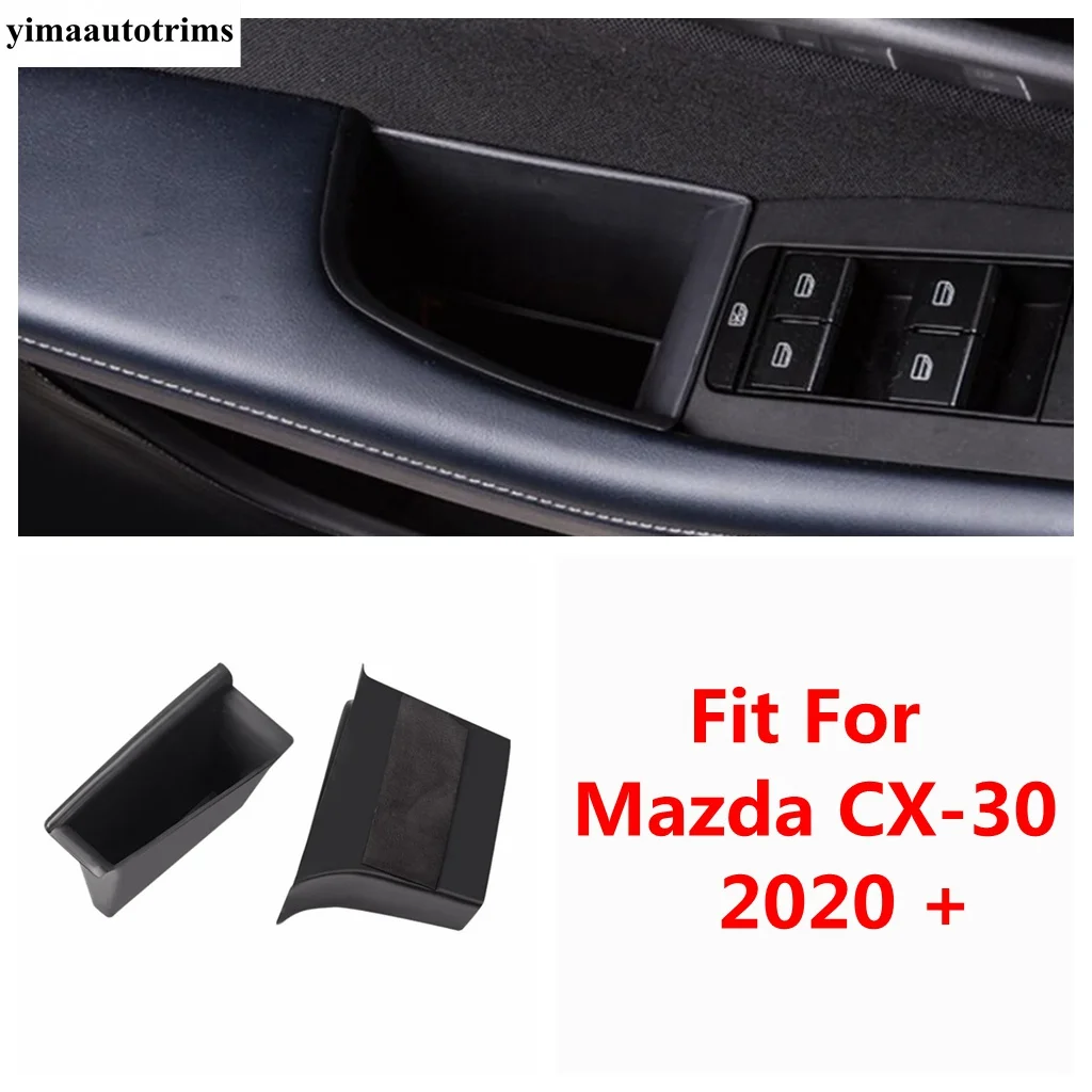 

Door Storage Box / Central Control Multifunction Container Phone Holder Tray Accessories Interior For Mazda CX-30 2020 - 2023